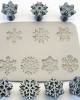 ΣΕΤ ΣΦΡΑΓΙΔΩΝ  RR-30-Snowflakes-SET   Set of Snowflakes 30mm