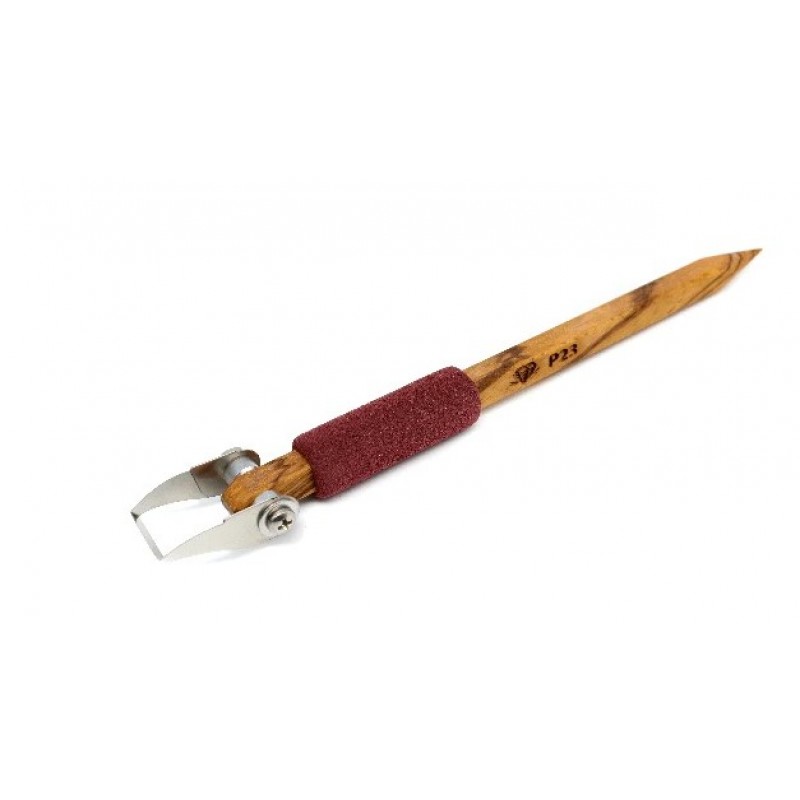 P23 Curved Square Tip Pottery Sculpturing Tool 12mm
