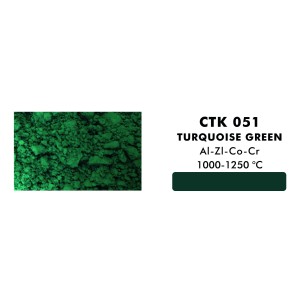 CTK-051  STAIN TURQUOISE GREEN 1000-1250°C