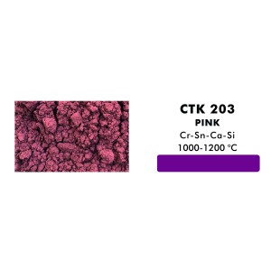 CTK-203  STAIN PINK  1000-1200°C