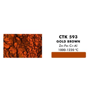 CTK-593 STAIN GOLD BROWN 1000-1220°C